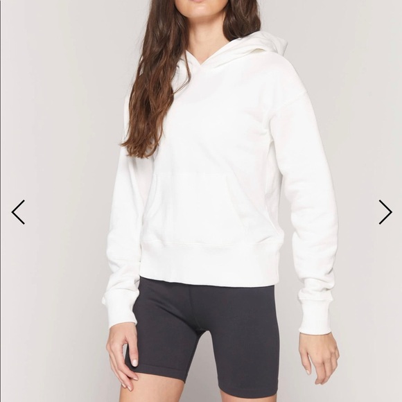$128 Spiritual Gangster Luxe Skye Hoodie in Stone White Size XS Athleisure - Picture 3 of 8
